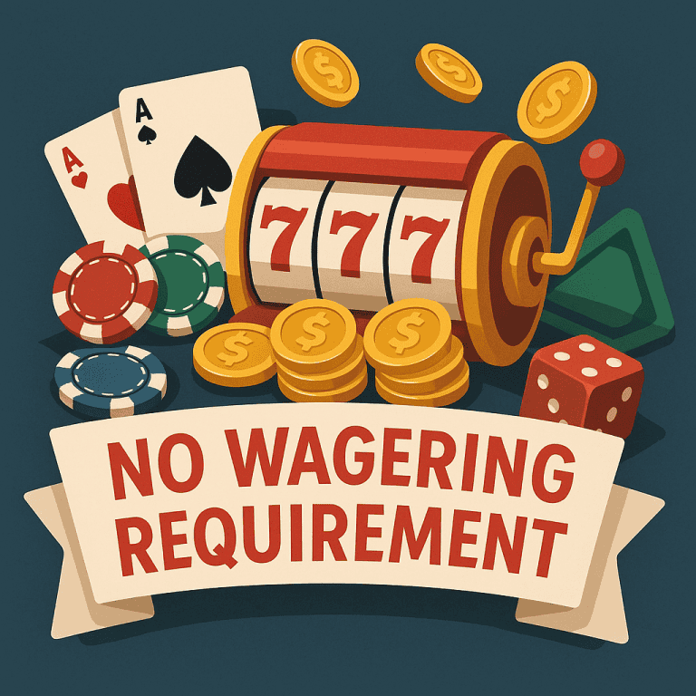 No Wagering Requirement Casinos: 6 Recommended First Deposit Bonuses with Easy Withdrawal Conditions
